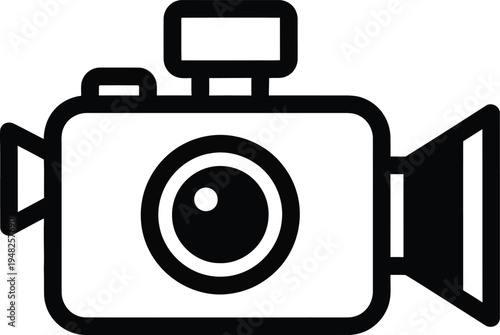 black video camera icon