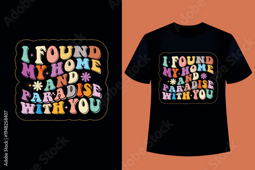 Retro Wavy T shirt design 20.eps