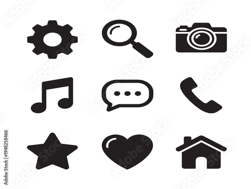 Elegant iOS set for beautiful mobile app interface visuals