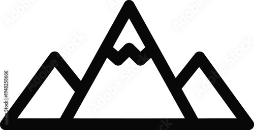 black mountain range silhouette