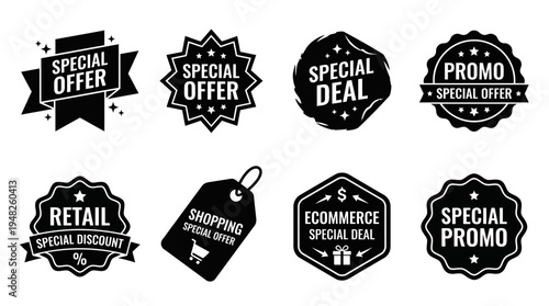 Limited Time Vector Badges for Retail and Promo Design