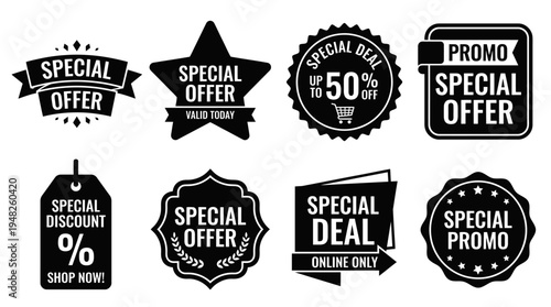 Limited Time Vector Badges for Retail and Promo Design