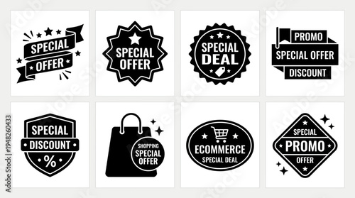 Special Offer Vector Badges for Retail and Promo Design