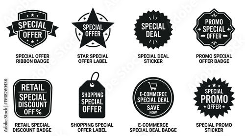 Limited Time Vector Badges for Retail and Promo Design
