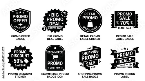 Store Sale Badges Highlight Discounts, Deals, Clearance Promotions