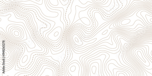 Abstract pattern with lines seamless pattern and topography.The stylized height of the topographic map contour in lines and contours isolated on transparent.Vintage outdoors style. 