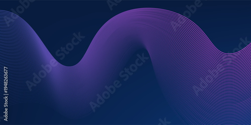 Vector Data flow background, modern tech banner, corporate business concept, cyberspace gradient