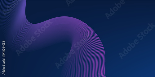 Vector Data flow background, modern tech banner, corporate business concept, cyberspace gradient