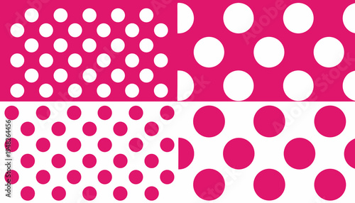 Gemini said

Seamless pink polka dots pattern featuring a light retro design with red circles and vintage vector texture for a decorative wallpaper backdrop or fabric ornament illustration