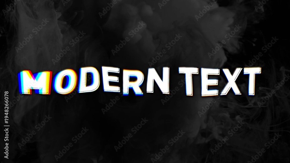 Modern Animation With Text Modern Text Animation 09 Stock Template | Adobe Stock