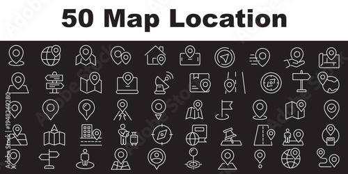 Map pin icon. location pin place marker. Location icon. Map marker pointer icon set. GPS location symbol collection Vector illustrator. various location pin icons map pointer set place indicator