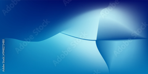 Abstract blue gradient background with layered light shapes and smooth transitions, giving a dynamic yet soft and professional look.