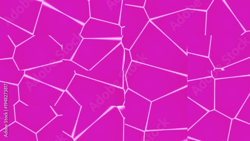Pink Abstract Geometric Network Background with Glowing Lines