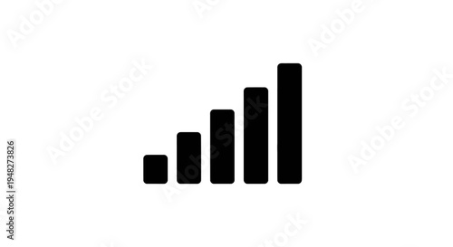 Free Download Signal Strength Bars Indicating Strong Connection on White Background. - GFXLoad