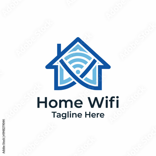 A modern home WiFi symbol representing connectivity and seamless access, visually illustrating the importance of wireless technology in our daily lives and homes.