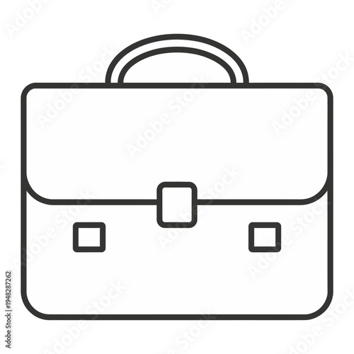 Vector of a simple black briefcase