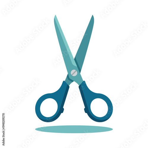 An elegant and modern illustration of a pair of scissors, showcasing their sleek design and functionality, perfect for craft, sewing, or artistic-related themes and projects.
