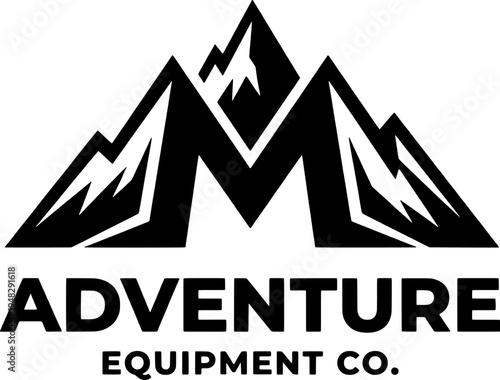A logo for a company that sells adventure equipment Vector
