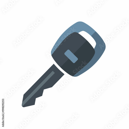 A modern illustration of a simple key, representing security, access, and unlocking potential, widely usable for technology, real estate, and personal development themes.