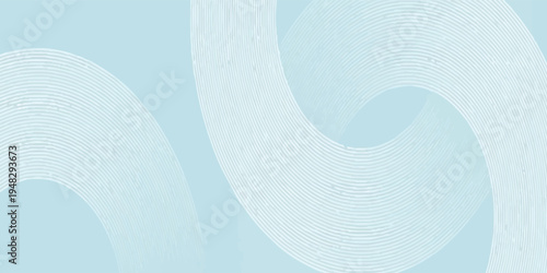 Modern abstract background. Glossy white gradient circle lines. Minimal geometric pattern. Simple graphic elements. Futuristic concept. Suitable for cover, poster, banner, brochure, eps10.