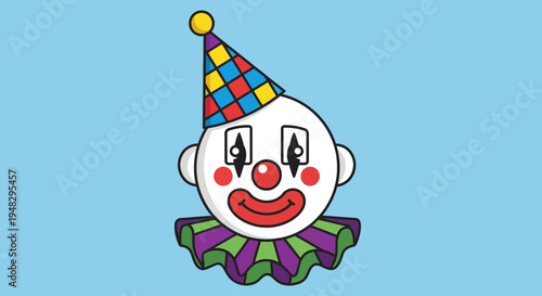 Clown pranks on April Fool's Day in a colorful illustration