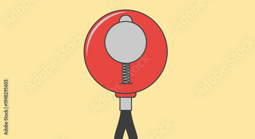 April Fool's Day Surprise with Funny Masks on a Bright Yellow Background