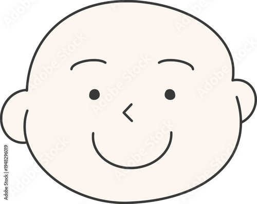 머리카락이 나지 않은 아기