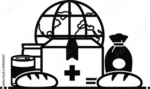 humanitarian aid globe