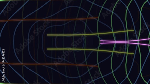 Abstract Energy Flow Sci-Fi Digital Art Background