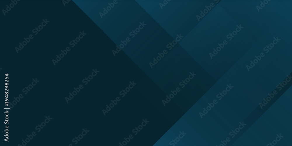 Obraz premium Blue modern abstract wide banner with geometric shapes. Dark blue abstract background. eps 10