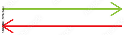 Set of long arrow icon.  horizontal double side arrow. Straight long arrow vector icon set. Long arrows left and right in flat style EPS10