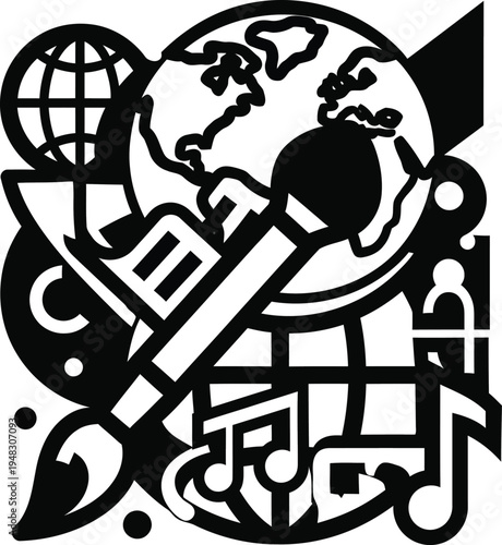 global communication technology earth