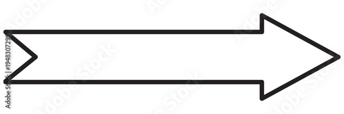 Long arrow.  arrow pointing right . large arrow pointing right. Bold thine long arrow. Vector illustration with white back ground  EPS 10
