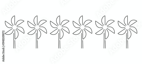 Hurricane icons tornado storm typhoon symbols vector