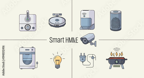 Smart home devices air purifier, security camera, grill, bulb, plugs, and more