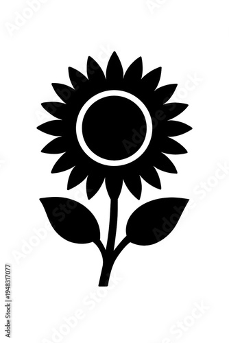 sunflower vector illustration
sunflower on black background