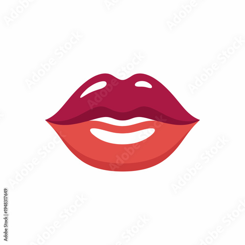 Wallpaper Mural This striking image of a pair of stylized lips captures beauty, allure, and vibrancy, symbolizing confidence and the power of self-expression in the realm of cosmetics. Torontodigital.ca