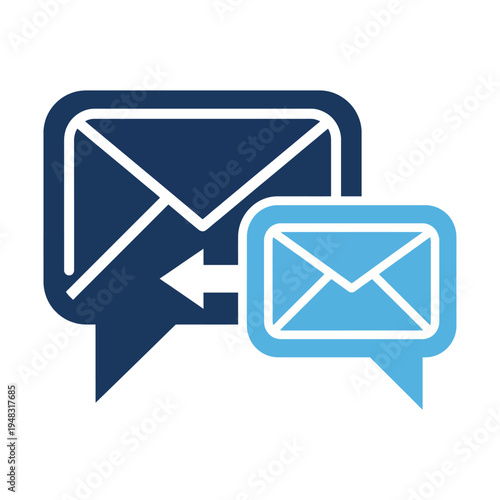 The message icon represents effective communication, depicting conversation through two message bubbles, emphasizing the importance of dialogue in daily life.