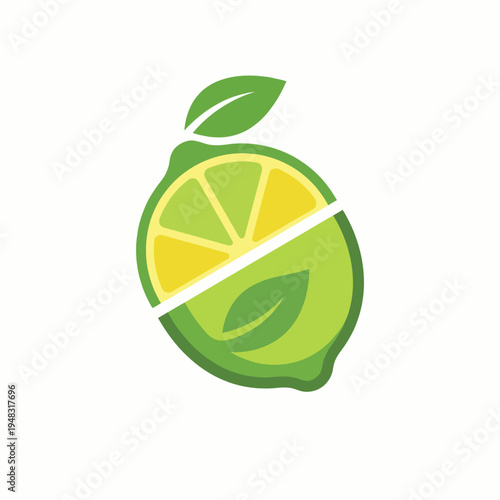 The image captures a vibrant lemon, sliced in half, with green leaves, emphasizing freshness and the zesty fruit's vibrant color, evoking a sense of vitality and refreshment.
