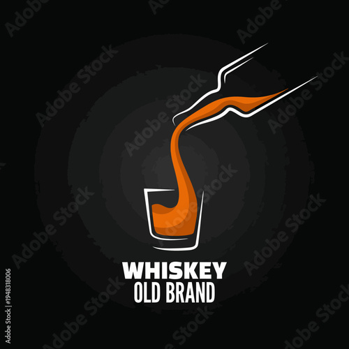 An artistic representation of whiskey being poured into a glass, conveying warmth and sophistication, ideal for whiskey enthusiasts and promoting a refined drinking experience.
