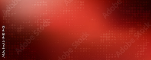blurry red gradient background with halftone (dots) gradiation overlay use as creative concept. pop art red halftone, comics background. black dots on red background.