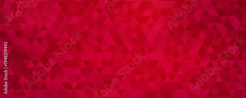 Red triangle geometric background texture. Abstract colorful background. Red triangles shape. Red mosaic. Red background. Geometric red background. Vector illustration