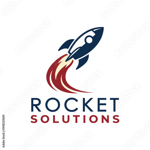 A striking rocket image in flight symbolizes innovation and forward-thinking solutions, ideal for tech companies and startups aiming for rapid growth and achievements.