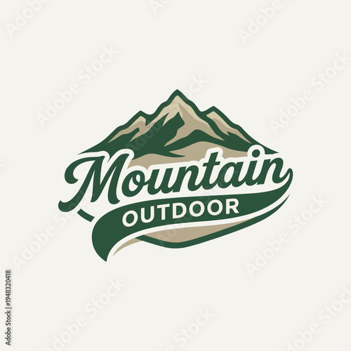 This logo design beautifully captures mountain landscapes, appealing to outdoor enthusiasts and promoting adventure, exploration, and appreciation for natural environments.