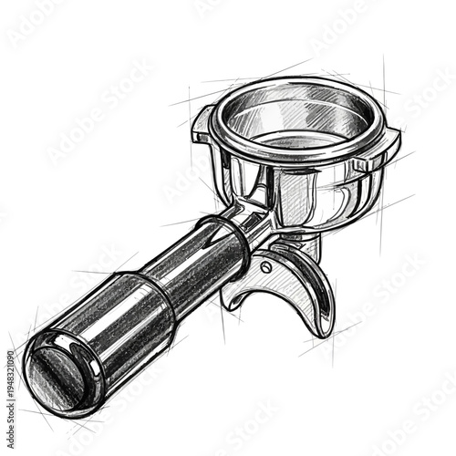 Espresso Portafilter Drawing
