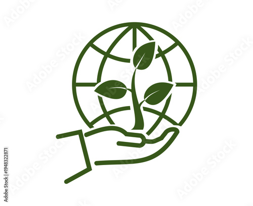 Simple design of eco friendly theme