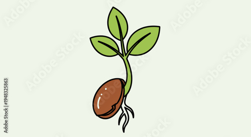 Arbor Day brings new life to a seedling in the ground on a sunny day