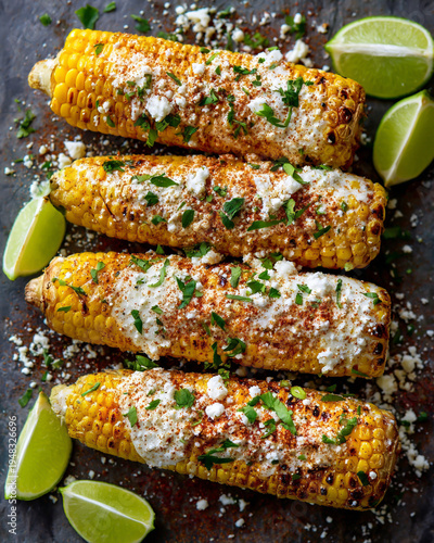 Mexican traditional esquites 
