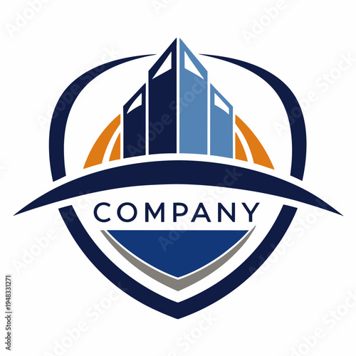 Minimalist type business logo template