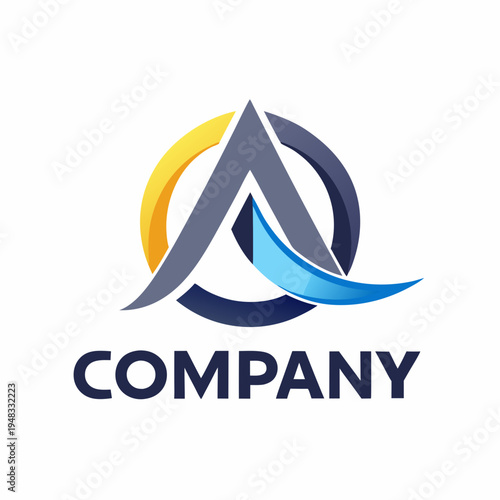 Minimalist type business logo template